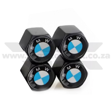 BMW Black Short Car Tyre Valve Caps